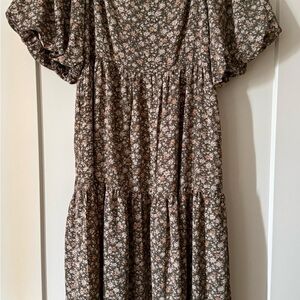 Floral Puff Sleeve Dress